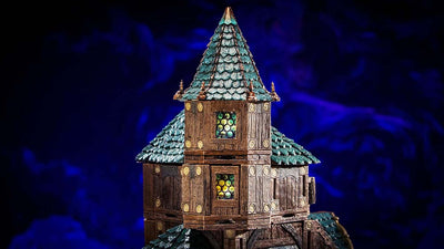 Wizard Hat Roof - Green (Painted)