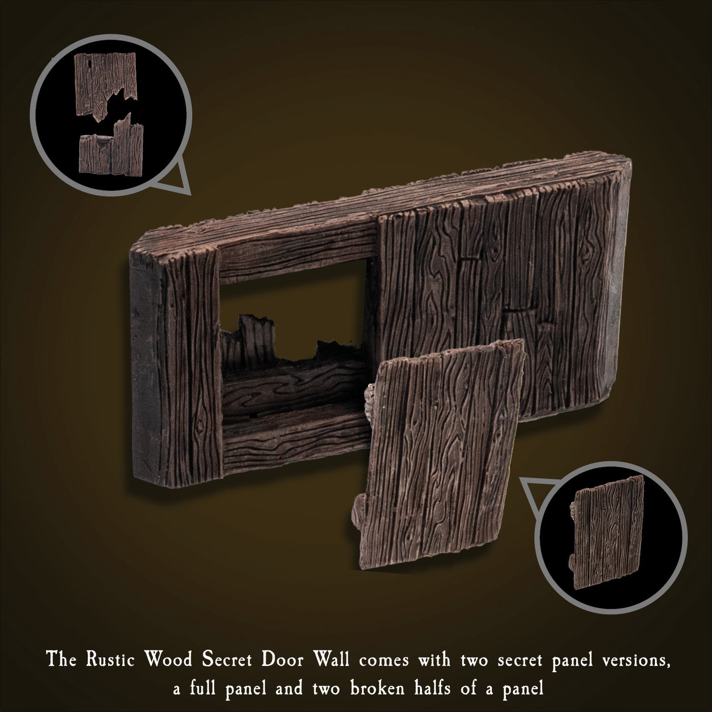 Rustic Wood Core - Dockside Walls & Posts (Painted)