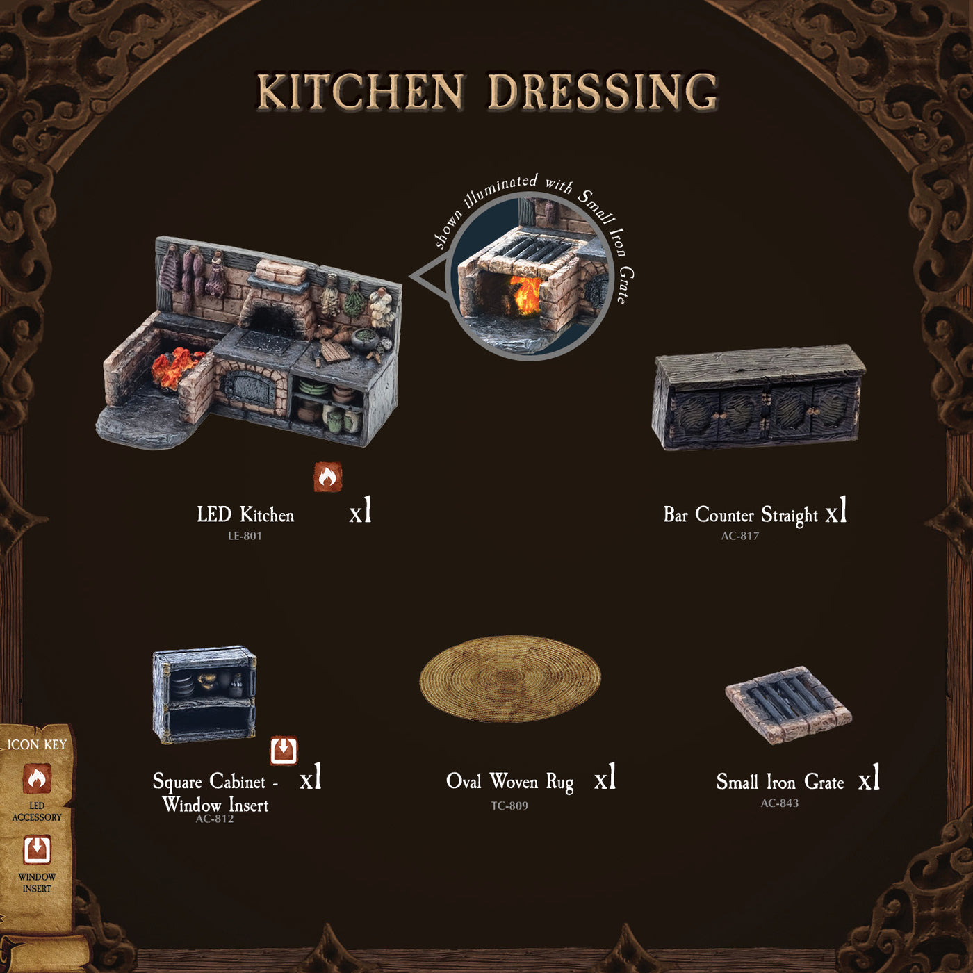 Lowtown Kitchen Dressing (Painted)
