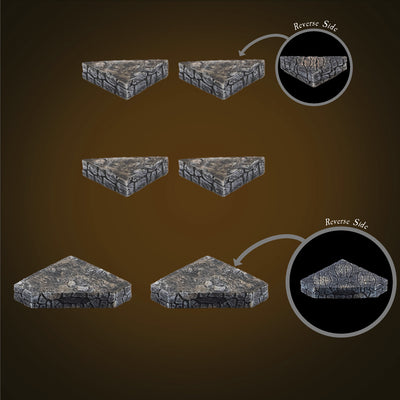 Cobblestone / Dirt Diagonal Backfills (Unpainted)