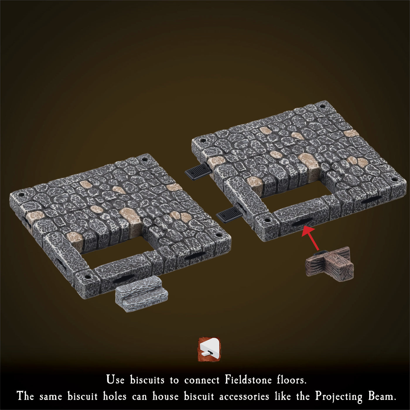 Fieldstone Core - 4x4 Floors Remastered (Unpainted)