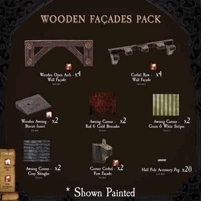 Wooden Facades Pack (Unpainted)
