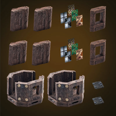 Rustic Wood - Tower Extensions (Painted)