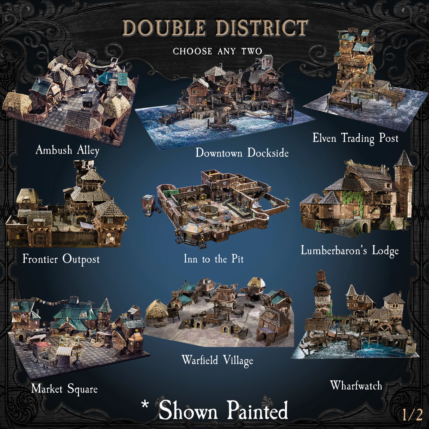Double District (Unpainted)