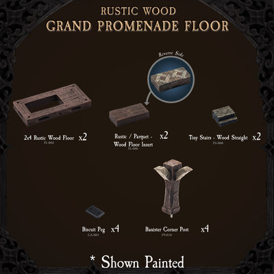 Rustic Wood - Grand Promenade Floor (Unpainted)