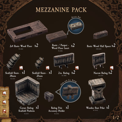 Rustic Wood - Mezzanine Pack (Painted)