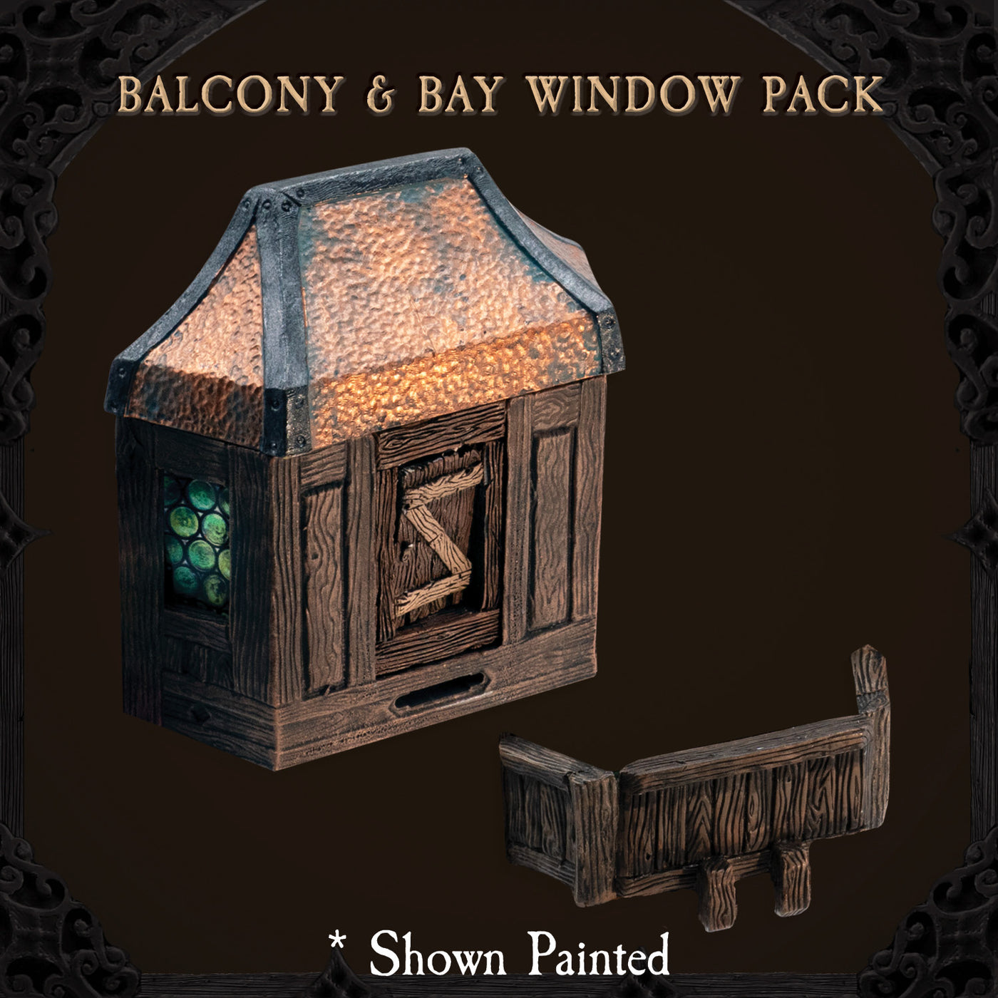 Rustic Wood - Balcony & Bay Window Pack (Unpainted)