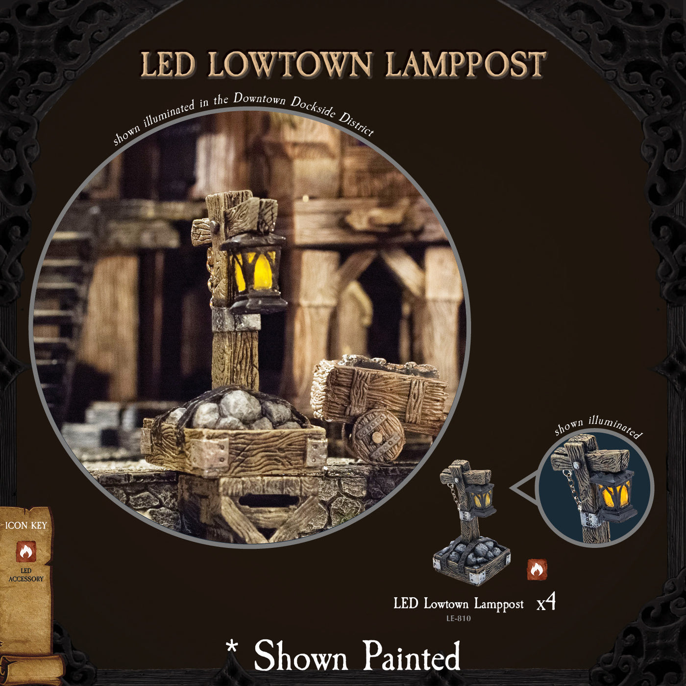 LED Lowtown Lamppost (Unpainted)