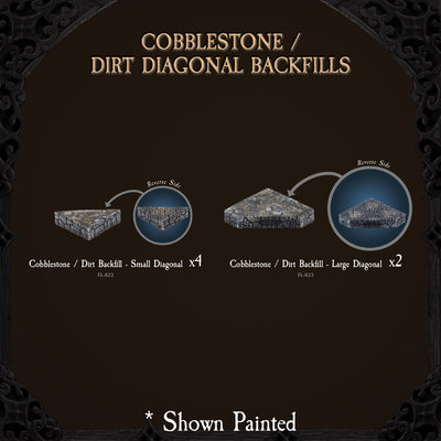 Cobblestone / Dirt Diagonal Backfills (Unpainted)