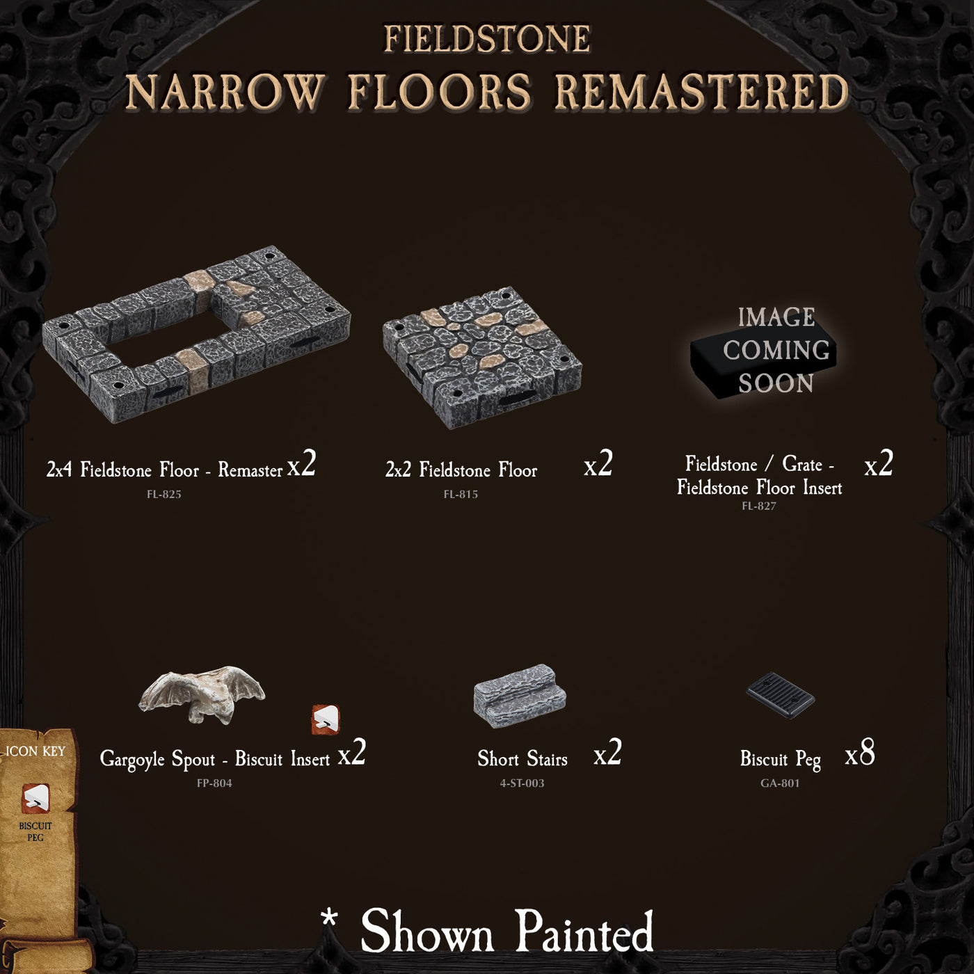 Fieldstone - Narrow Floors Remastered (Unpainted) OBSOLETE SET