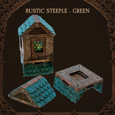 Modular Roof - Rustic Steeple - Green (Painted)