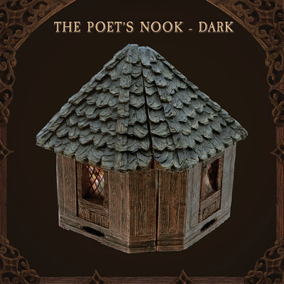 Rustic Wood - The Poet's Nook w/ Dark Roof (Painted)