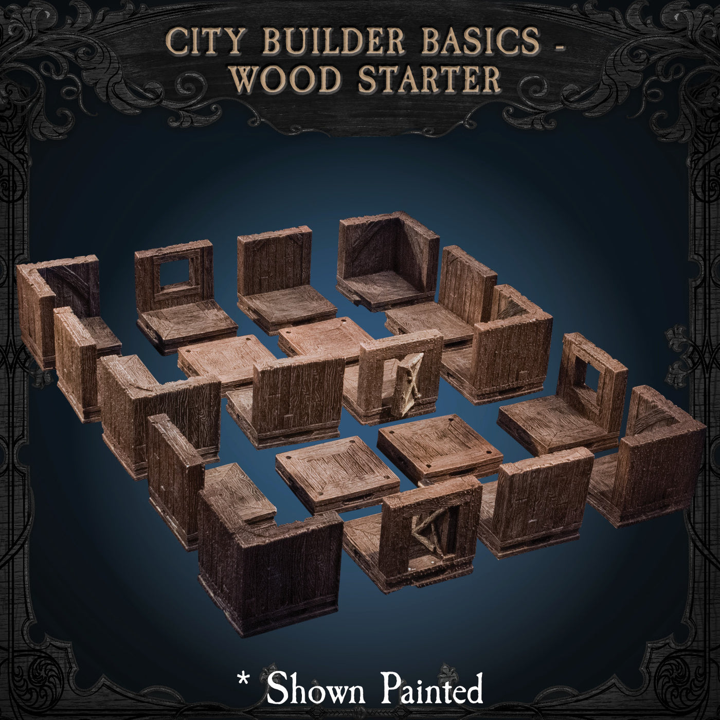 City Builder Basics - Wood Starter (Unpainted)