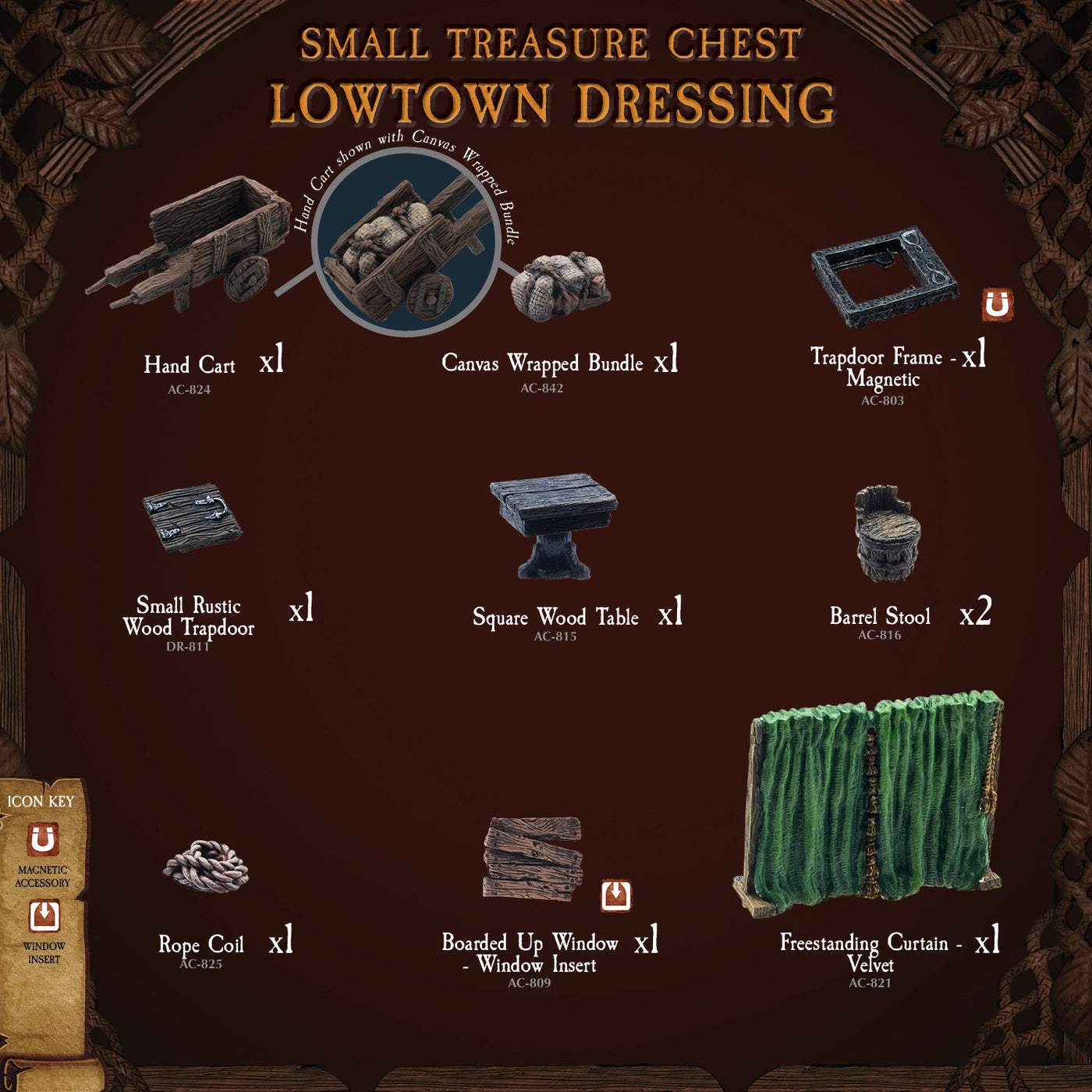 Small Treasure Chest - Lowtown Dressing (Painted)