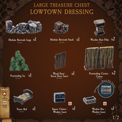 Large Treasure Chest - Lowtown Dressing (Painted)