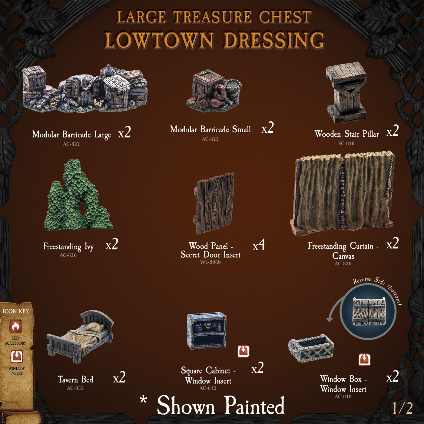 Large Treasure Chest - Lowtown Dressing (Unpainted)